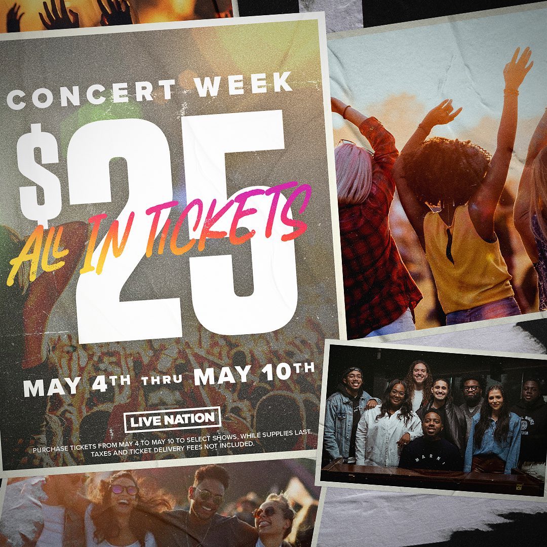 Maverick City tickets for $25 with no fees!? Yes, please! Make sure to take advantage of @livenation #ConcertWeek and score some tickets! 👊