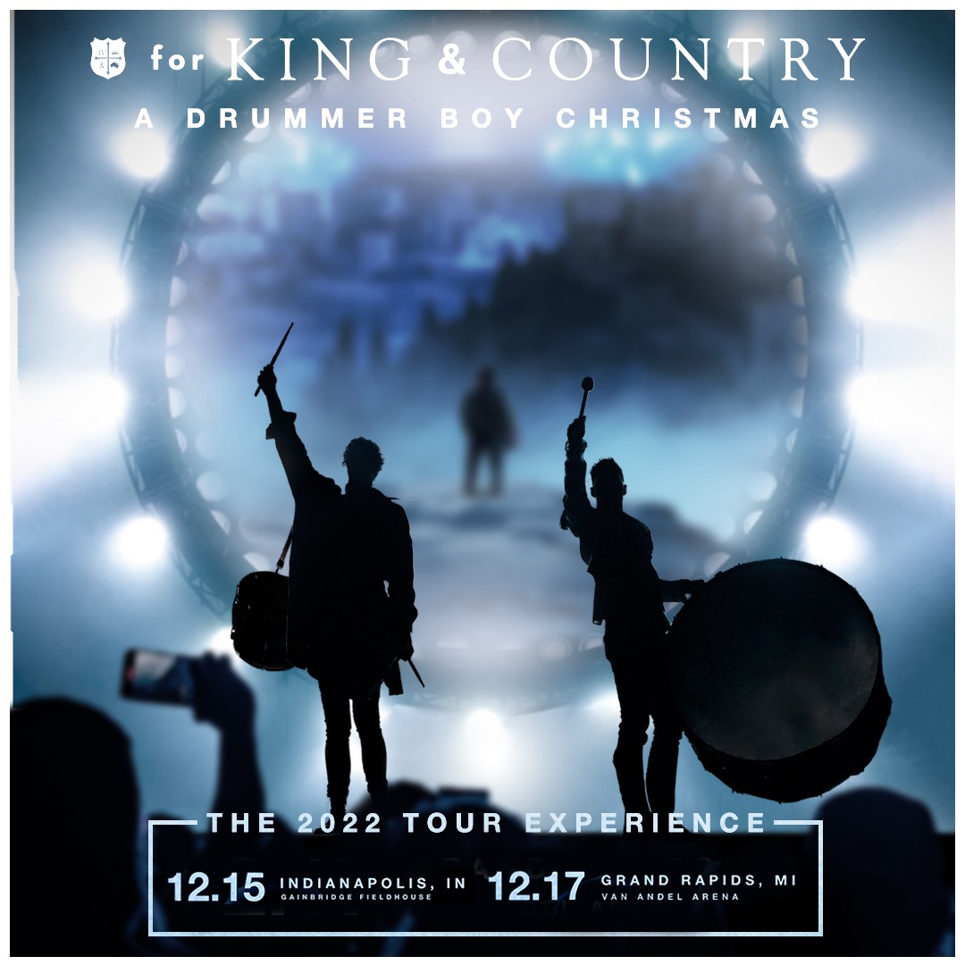 🎄Merry Christmas in July! 🎄
Our friends @forkingandcountry are back with A Drummer Boy Christmas - The 2022 Tour Experience. We'd love to see you at our shows in Indianapolis & Grand Rapids this December. Pre-sale starts tomorrow (7/25) with code CHRISTMAS. Set those alarms and we'll see you soon!