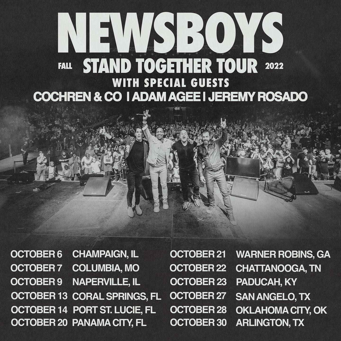 We’re excited to announce @newsboys Fall 2022 tour! Pre-sale starts Tuesday (8/9) at 10am local time. Can’t wait to see y’all there. 👊🙌