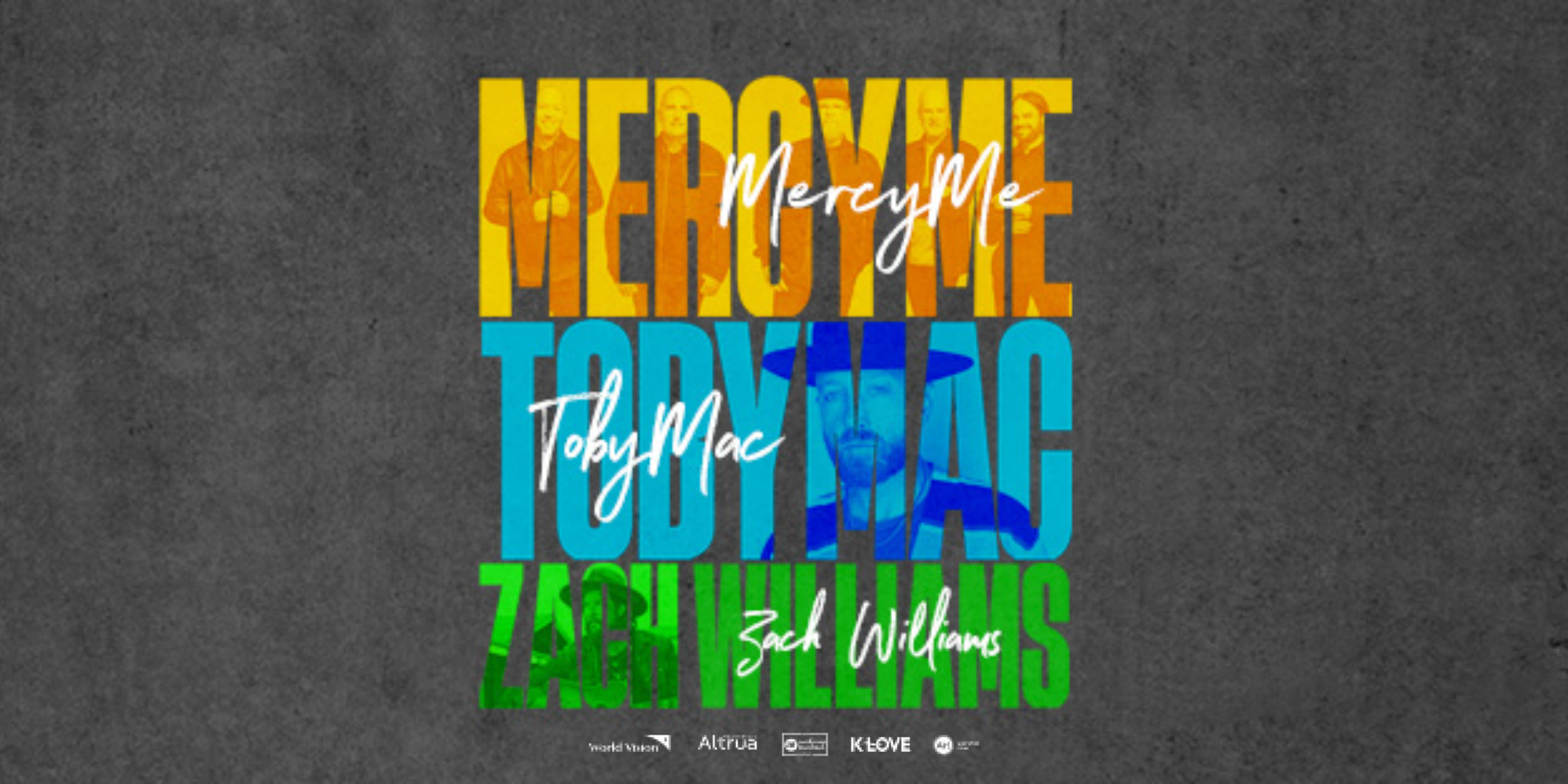 MercyMe, TobyMac, Zach Williams Rush Concerts